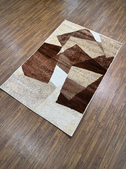 Modern Slanted Block Persian Design Rug in (3x5 ft)