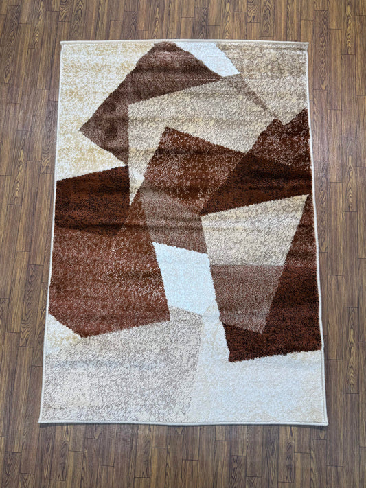 Modern Slanted Block Persian Design Rug in (3x5 ft)