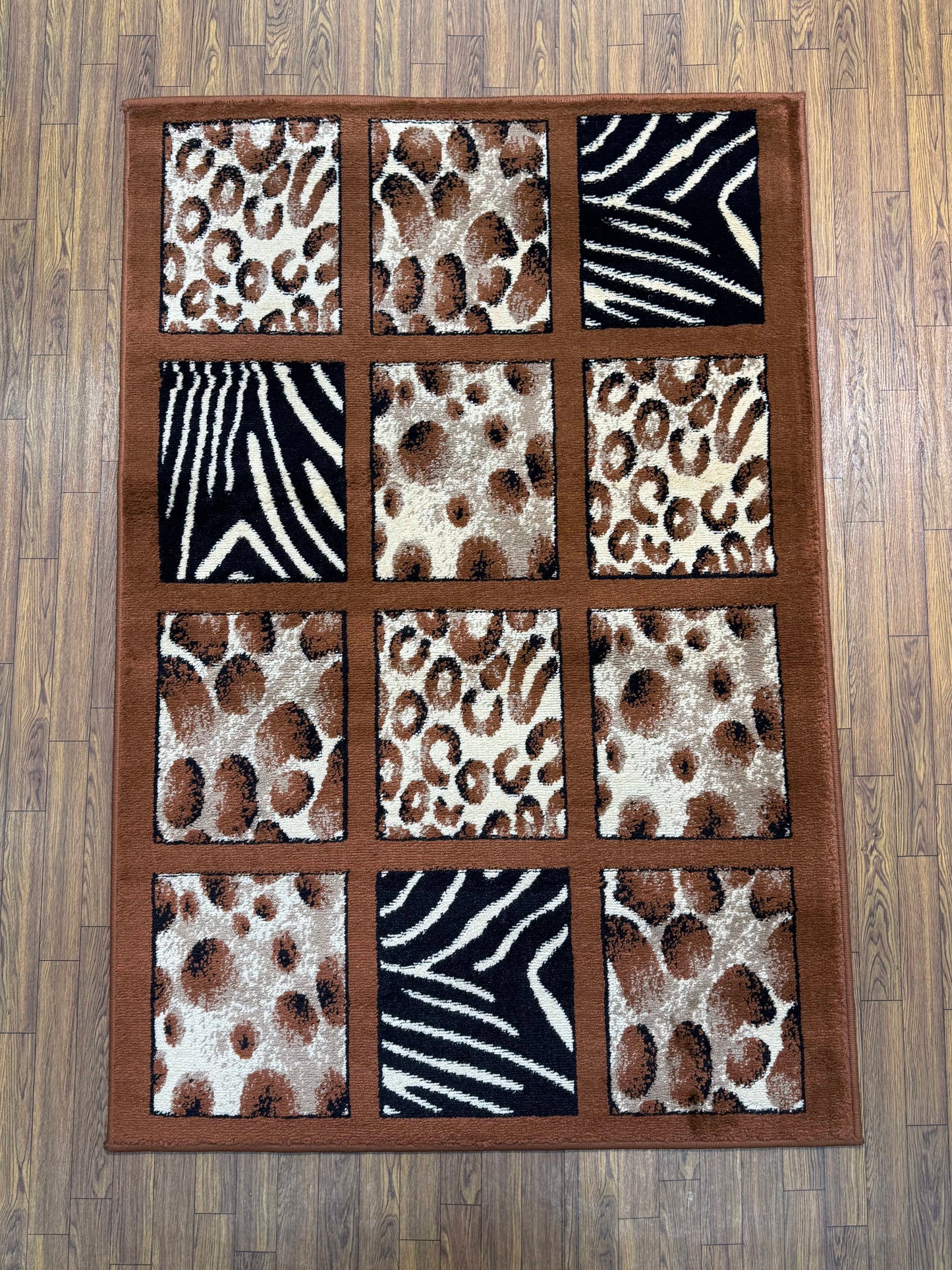 Animal Print Leopard Zebra Rug (3x5 ft)